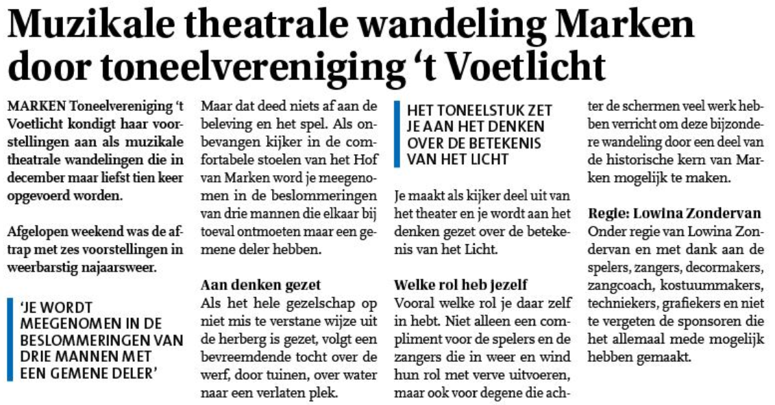 streekblad tekst